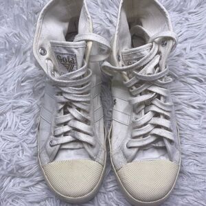 Gola Coaster High Top Off White Sneakers